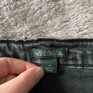 High waisted acid jeans